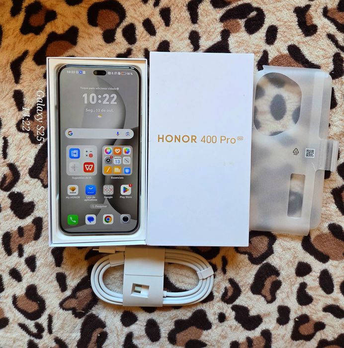 Honor 400 pro usado como novo 512Gb caixa e cabo de carregamento,