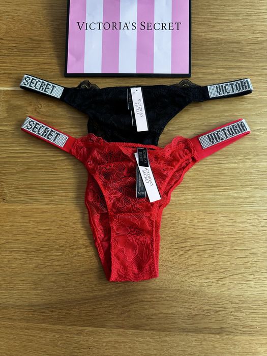2 pary majtki Victoria’s Secret rozmiar S / M cyrkonie