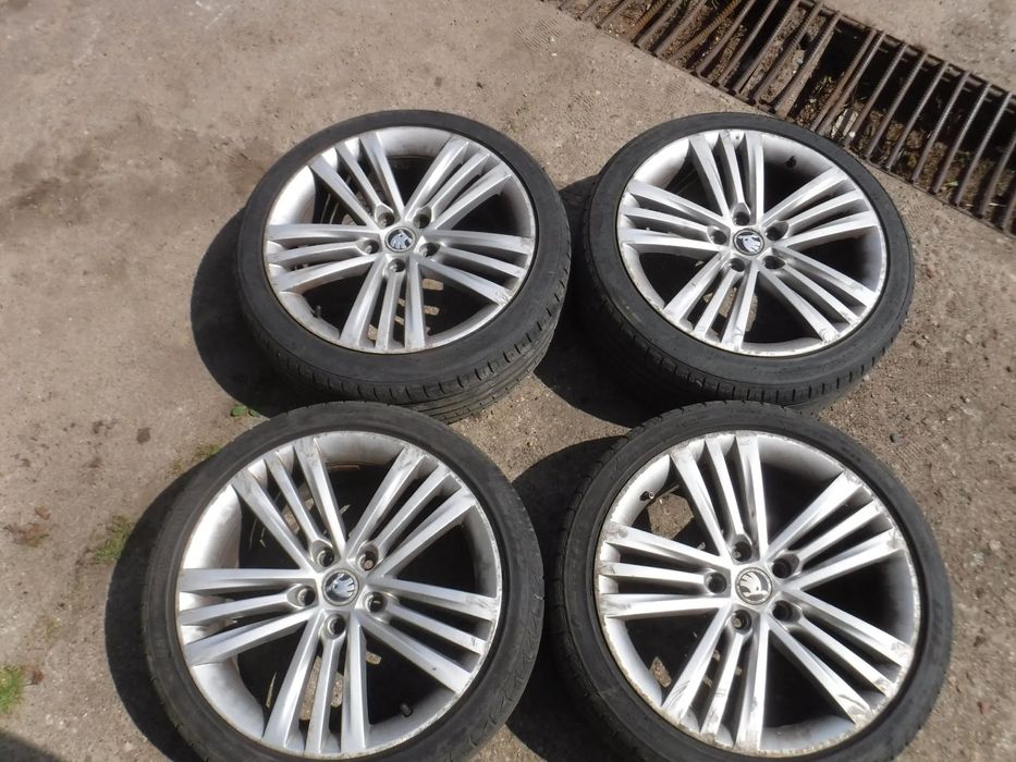 Skoda Superb II Octavia Vw Seat Audi  alufelgi 18 3T0601025HE 3T0601025T 5X112 ET46 opony  7.5J  225/40/18