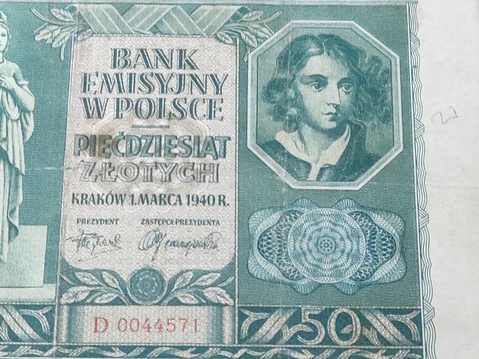 Banknot Polska okupacja niemiecka