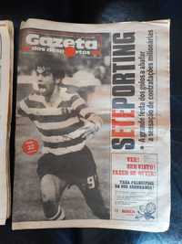 Jornais do dia do 7-1 do Sporting-Benfica (14 Dezembro 1986)