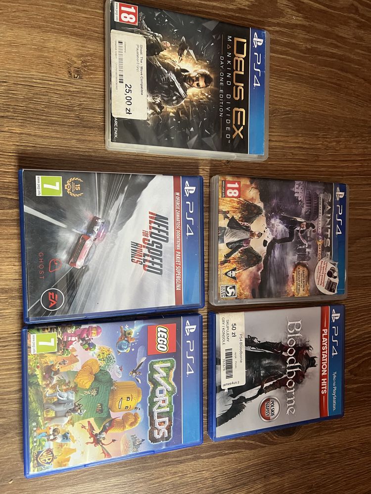 5 gier ps4 stan BDB
