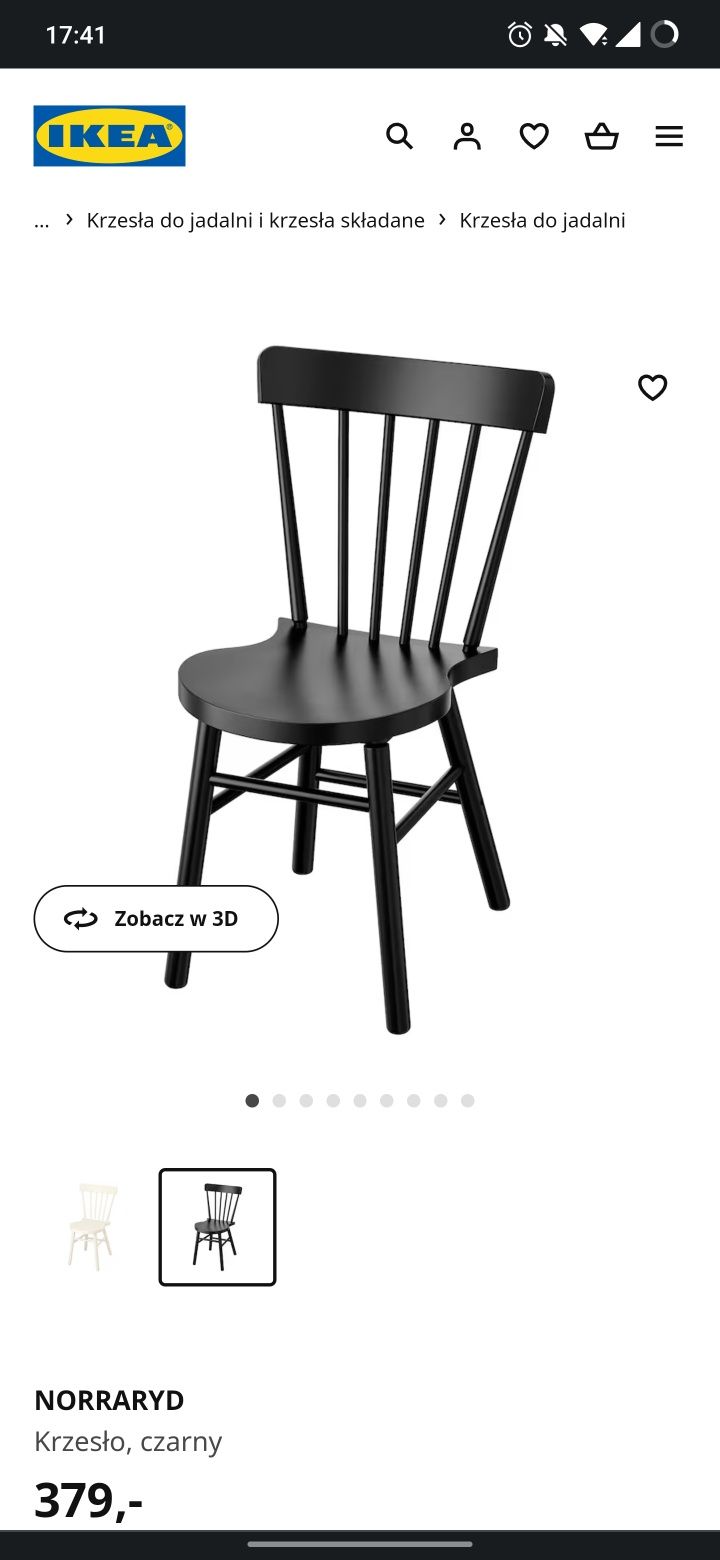 NORRARYD - krzesło do jadalni IKEA