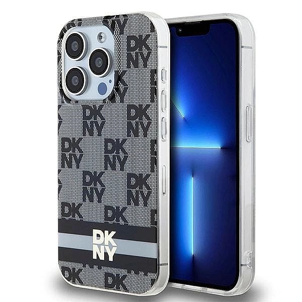 Etui DKNY IML Checkered Mono Pattern & Printed Stripes MagSafe na iPho