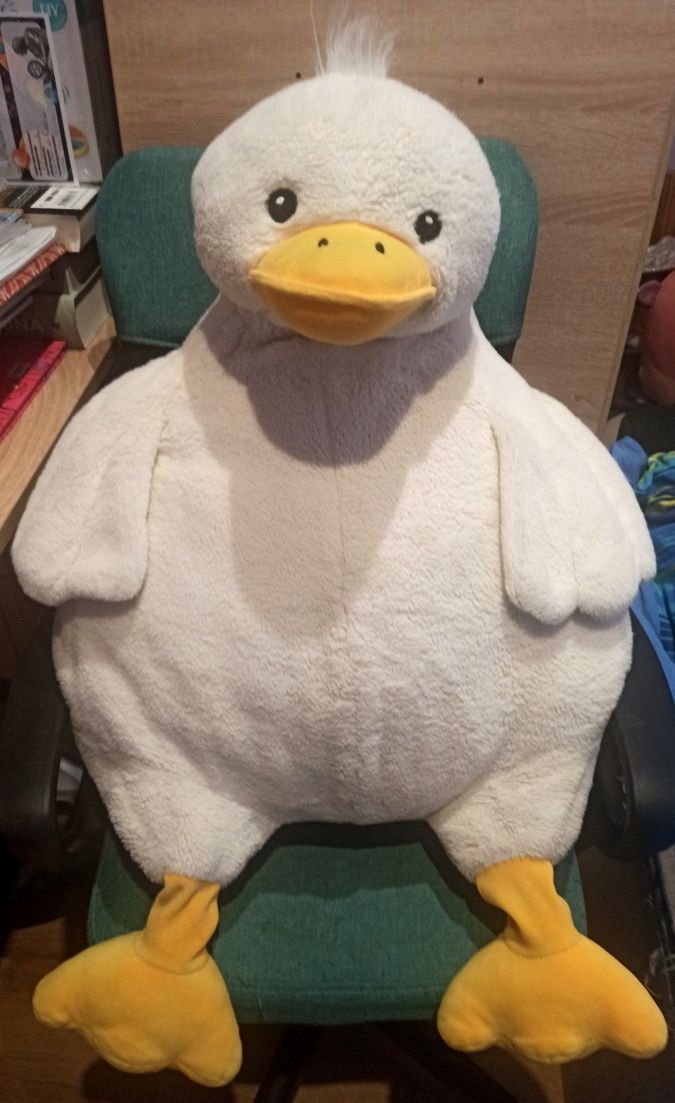 Wielka pluszowa Gęś Pipa.Maskotka,zabawka,leżanka 160cm!Relax i miękka