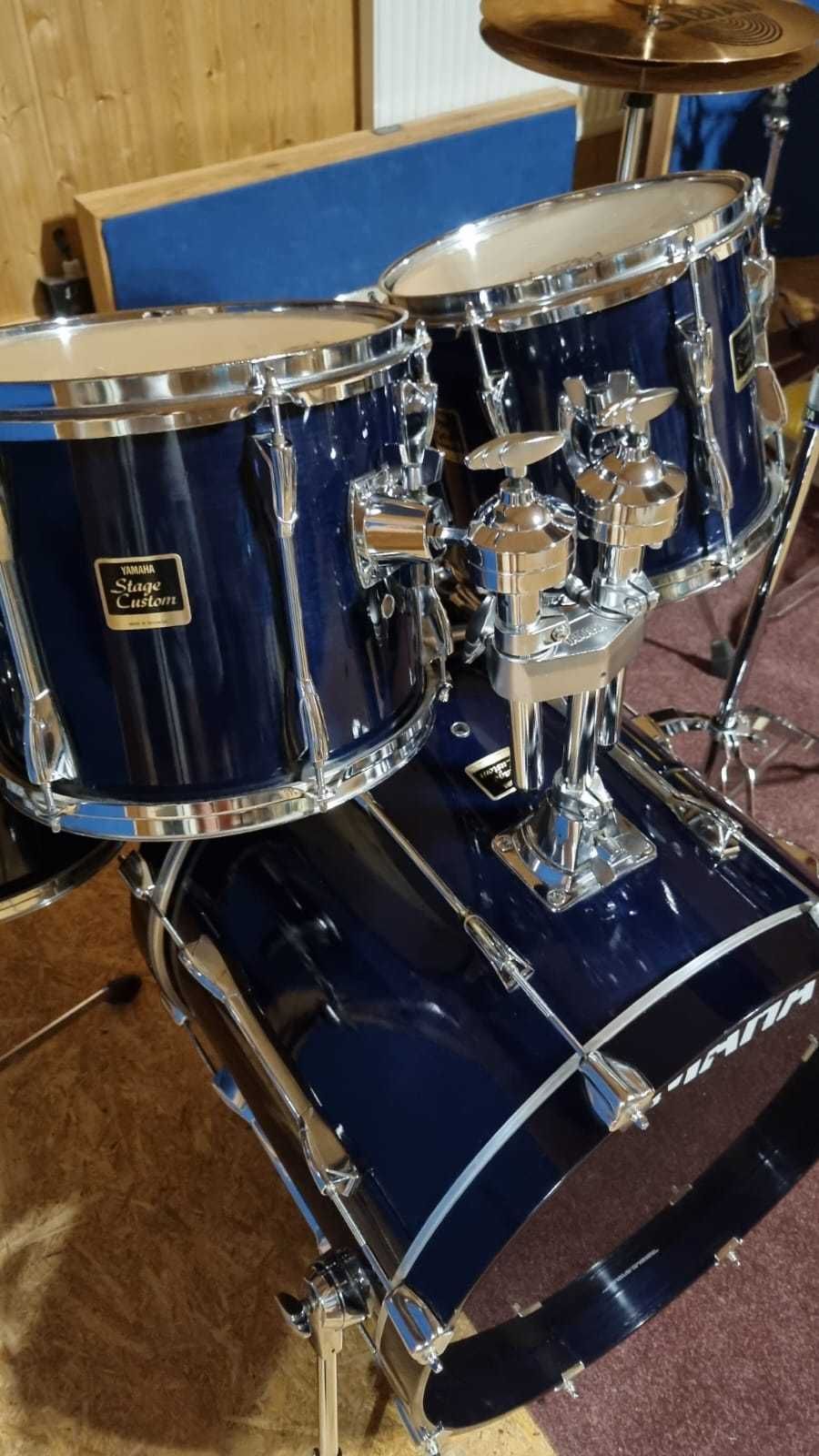 YAMAHA STAGE CUSTOM bass drum 20" - komplet + talerze SABIAN B8Pro