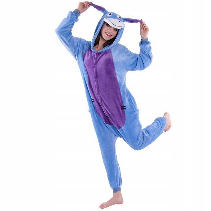 OSIOŁEK Osioł PIŻAMA Kigurumi Onesie kostium Kombinezon XL Q472