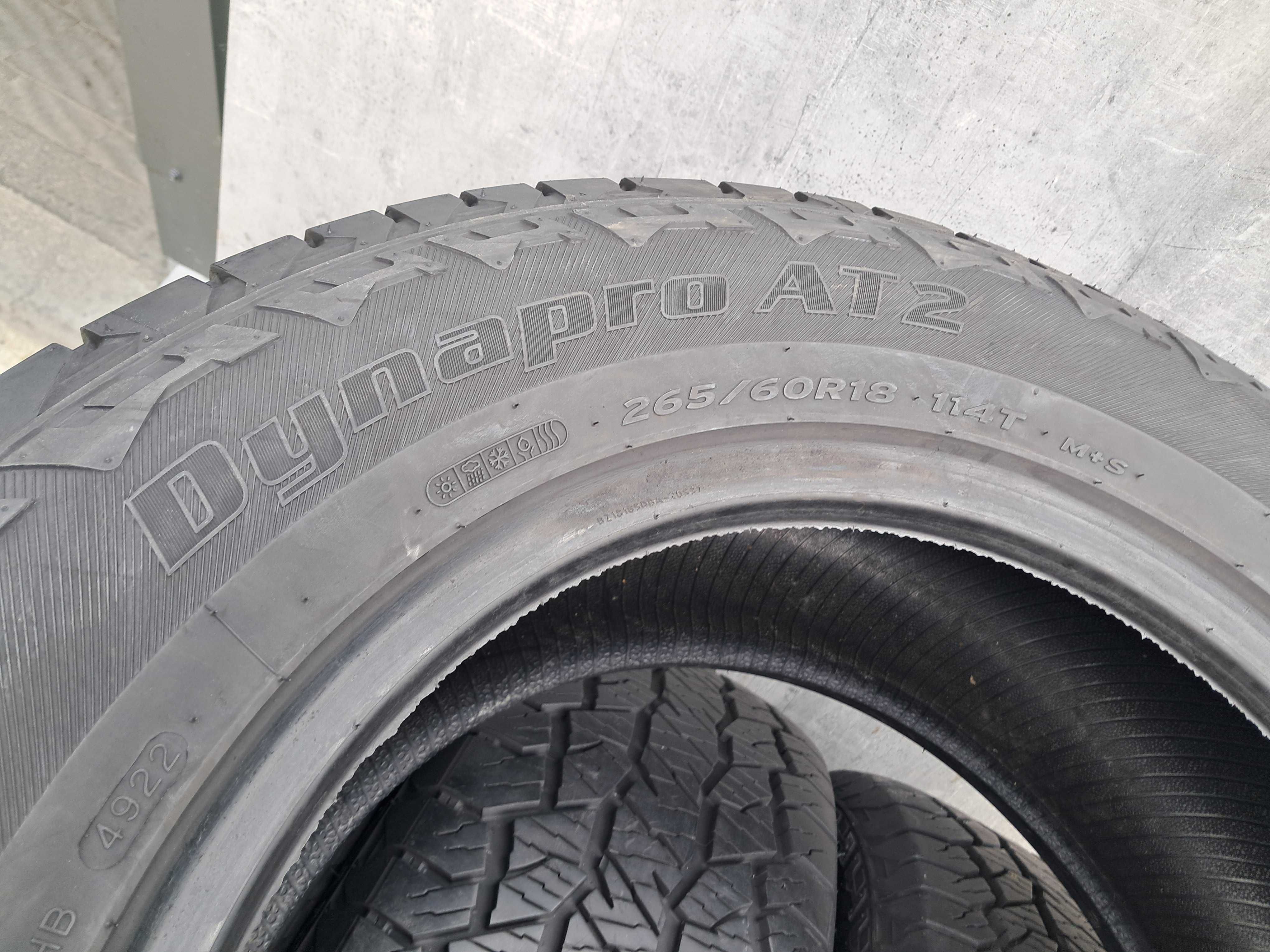 Резина всесезонна, 265/60 R18 Hankook Dynapro AT2 (арт. 13415)