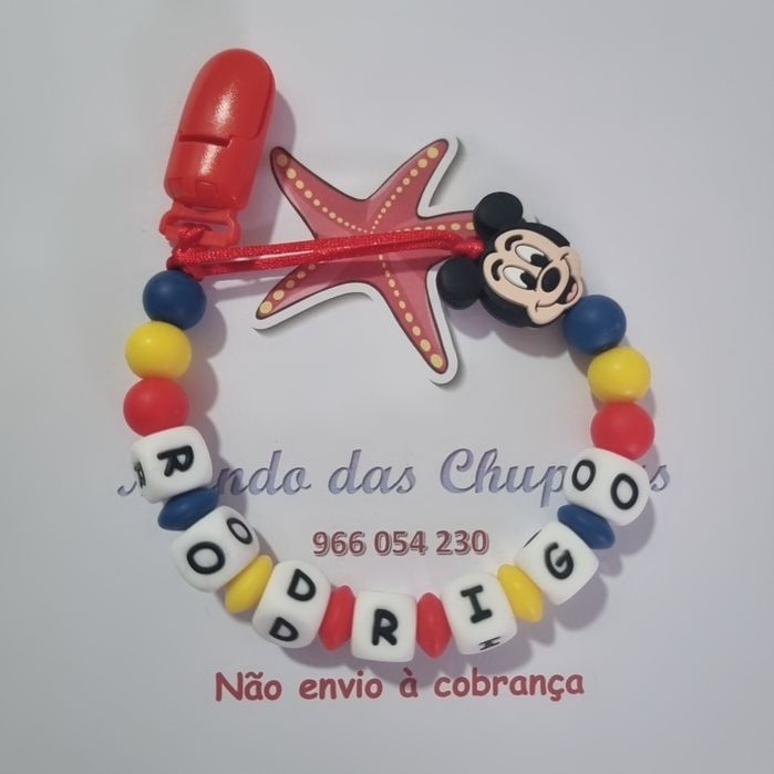 Prende xuxas silicone bebé chupeta