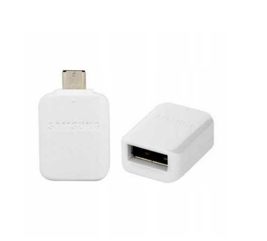 Oryginalny adapter OTG microUSB USB Samsung GH96 White