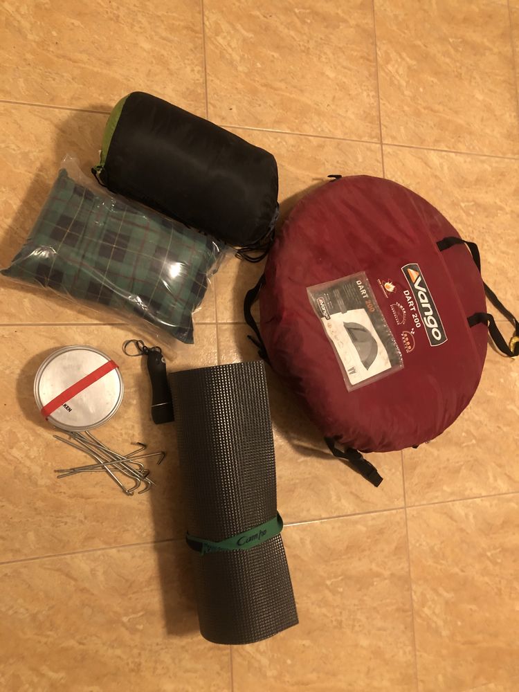 Kit campismo com tenda e mochila