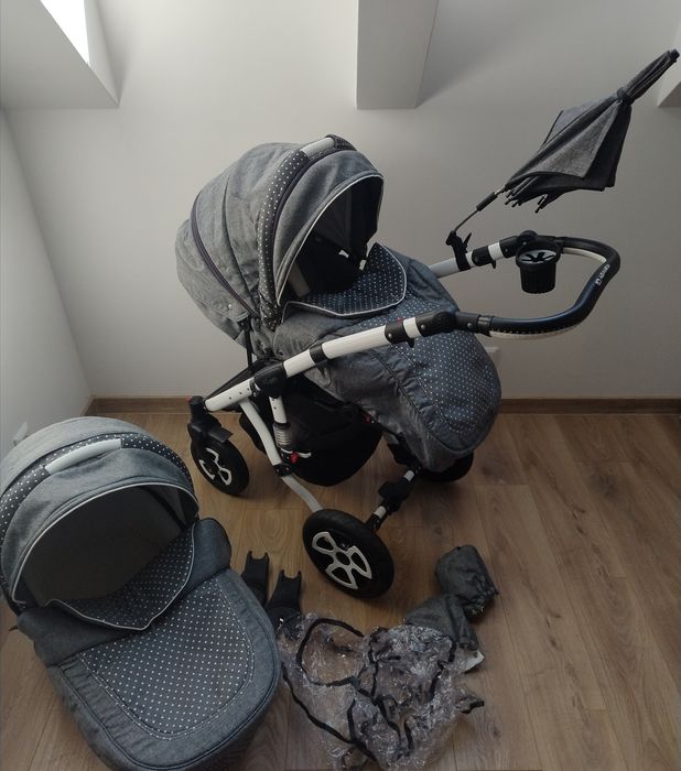 Wózek Adamex Barletta + fotelik + baza