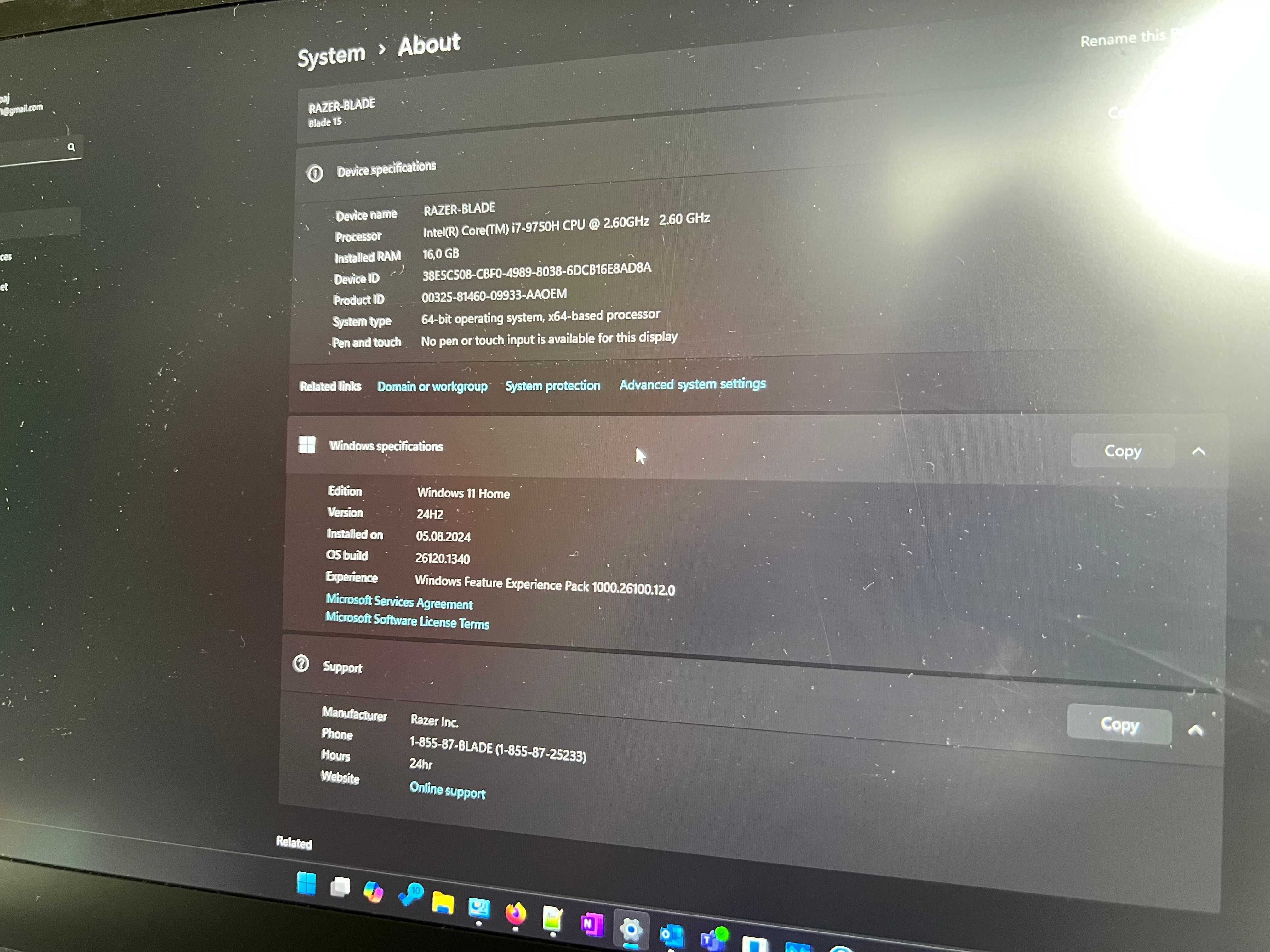 Razer Blade 15 Advanced - RTX 2070 MaxQ, i7-9750H + podkładka chłodz.