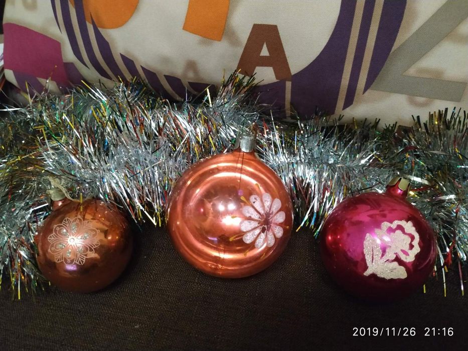 Новогодние игрушки времен СССР