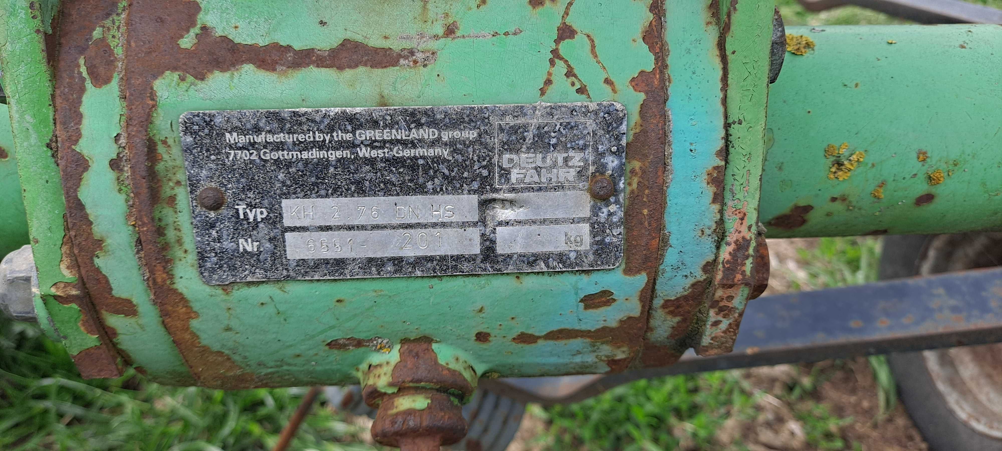 Przetrząsacz DEUTZ=FAHR KH 2.76 hydro-super