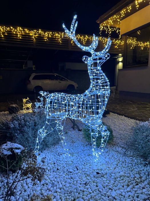 Акція. Олень новорічний. та інші фігури Сани Новогодние олени. Декор.