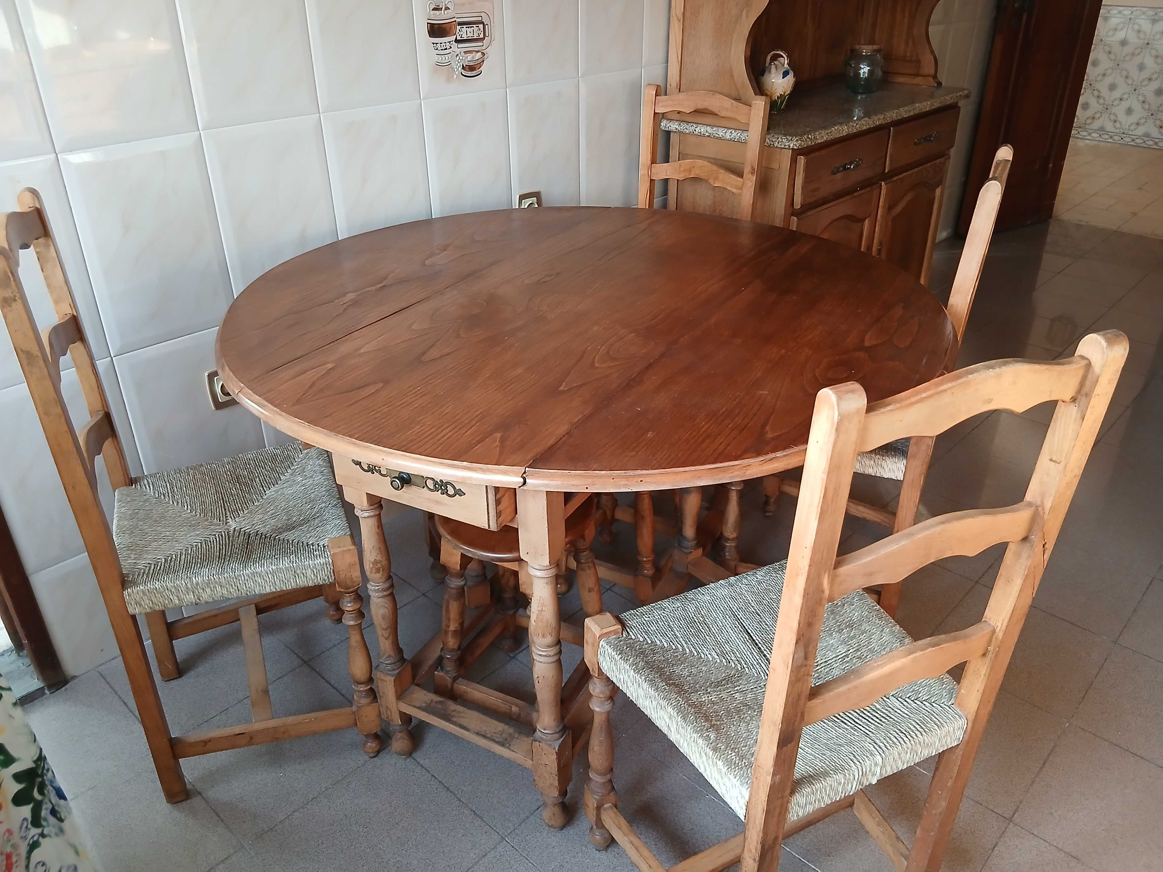 mesa de madeira dobrável