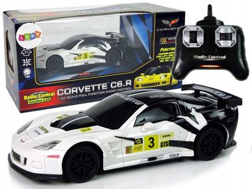 Auto Sportowe Wyścigowe R/c 1:24 Corvette C6.r Bia