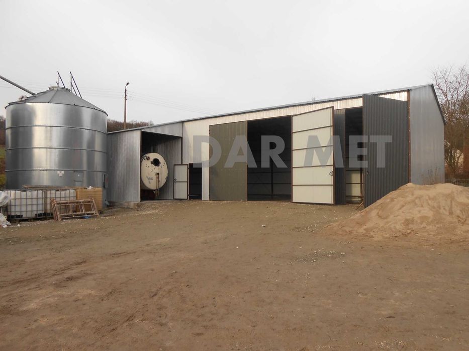 Hala Garaż Wiata Warsztat Magazyn Konstrukcja Stalowa Projekt Dar Met