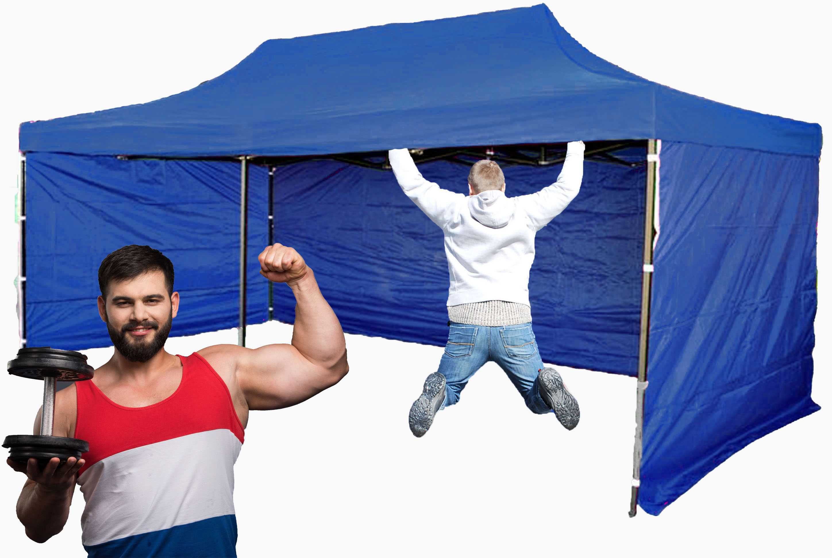 50kg 3x6 18m Namiot Handlowy Ogrodowy parasol szybko rozkładany montaż