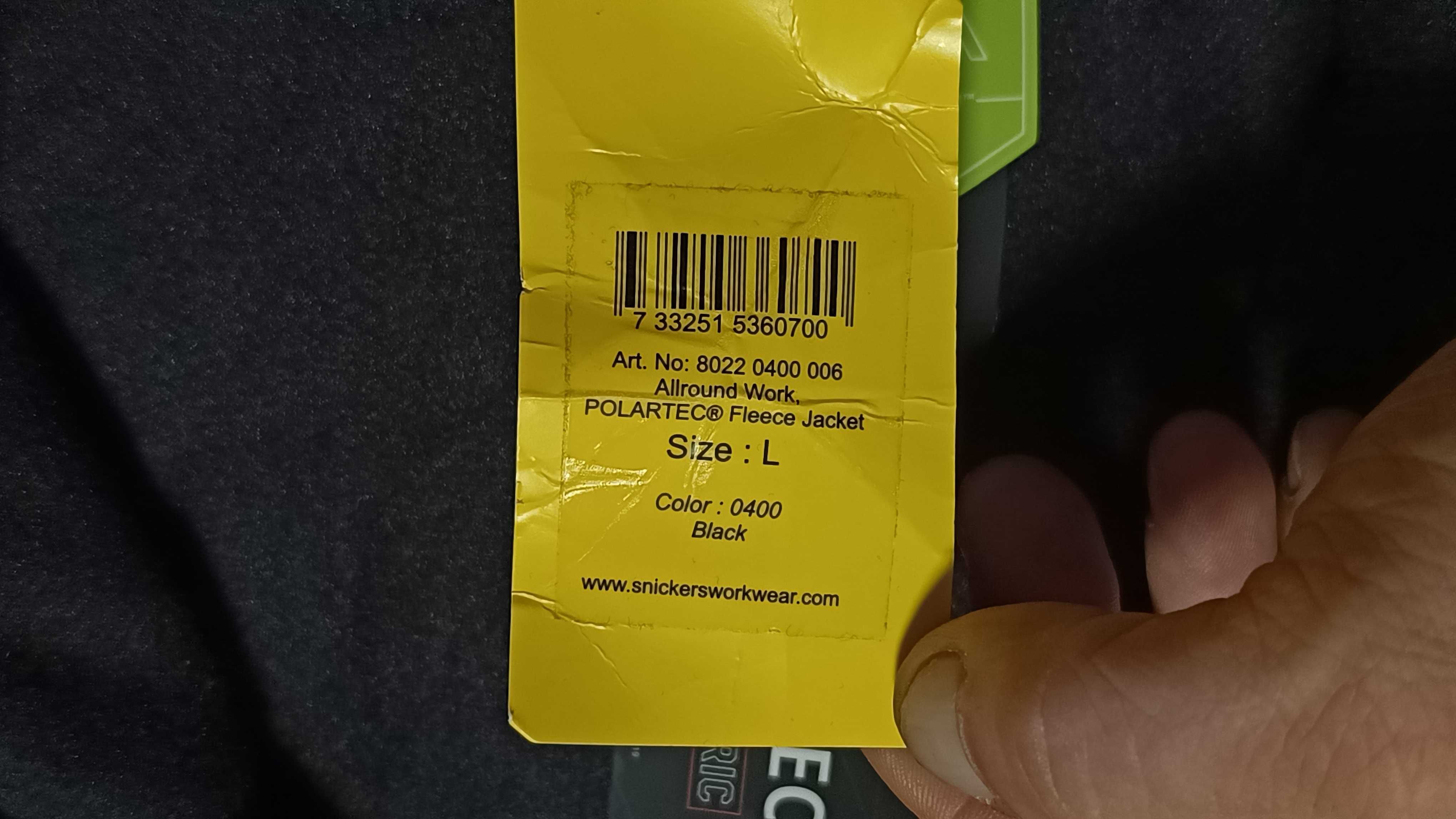 Męska kurtka polarowa SNICKERS 8022 POLARTEC r.L nowa stan idealny