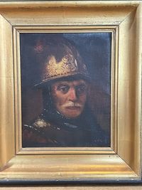 Картина Старинная «Человек в золотом шлеме» 1924 г.