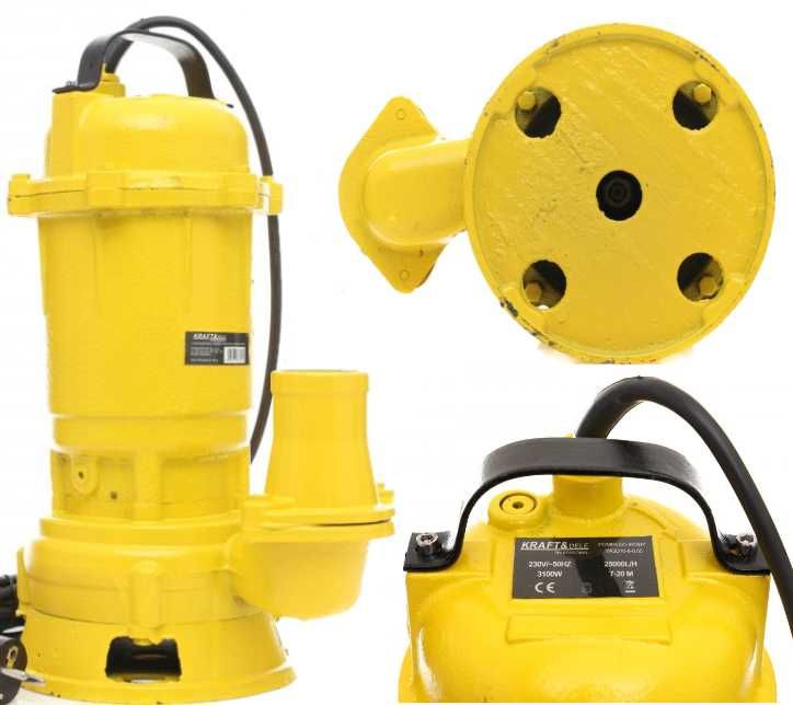 Pompa do wody czystej brudnej szamba z rozdrabniaczem 3100W WYDAJNA!