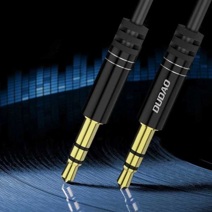 Kabel AUX mini jack 3.5mm Długi 1,5m rozciągliwy