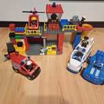 LEGO DUPLO remiza+ auto+ policja