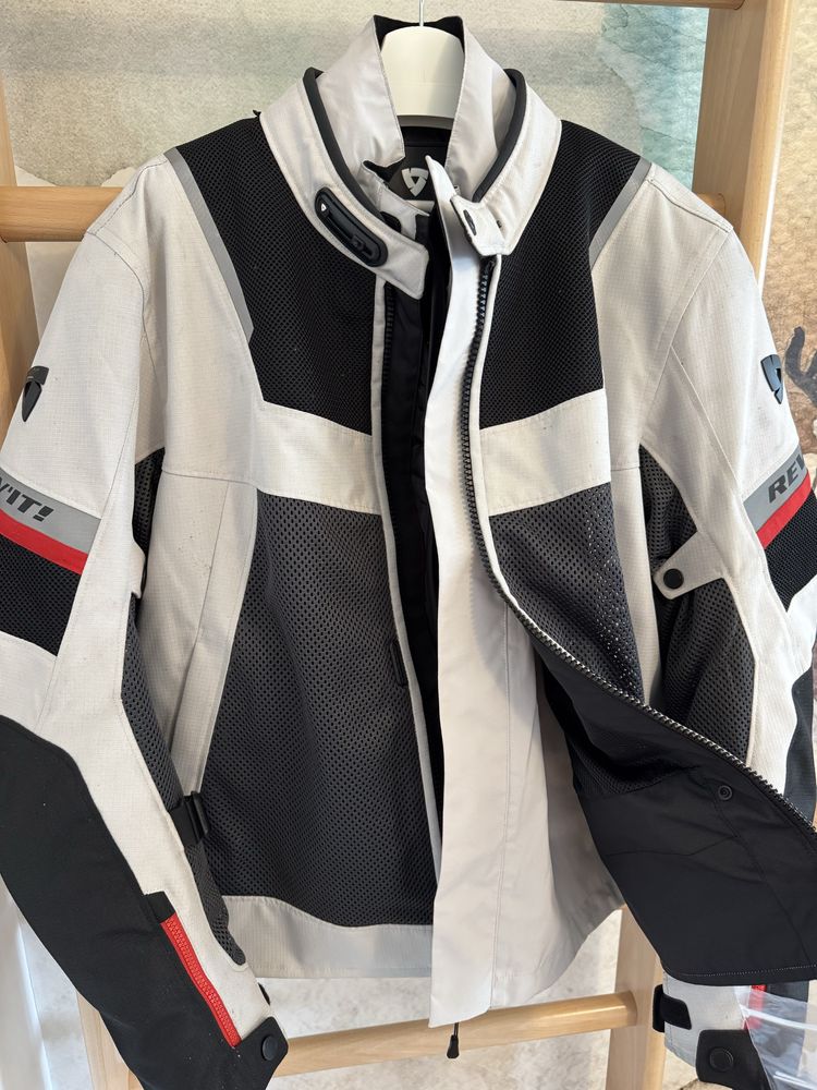 Kurtka motocyklowa tekstylna REVIT TORNADO 4 H2O 3XL SILVER/BLACK