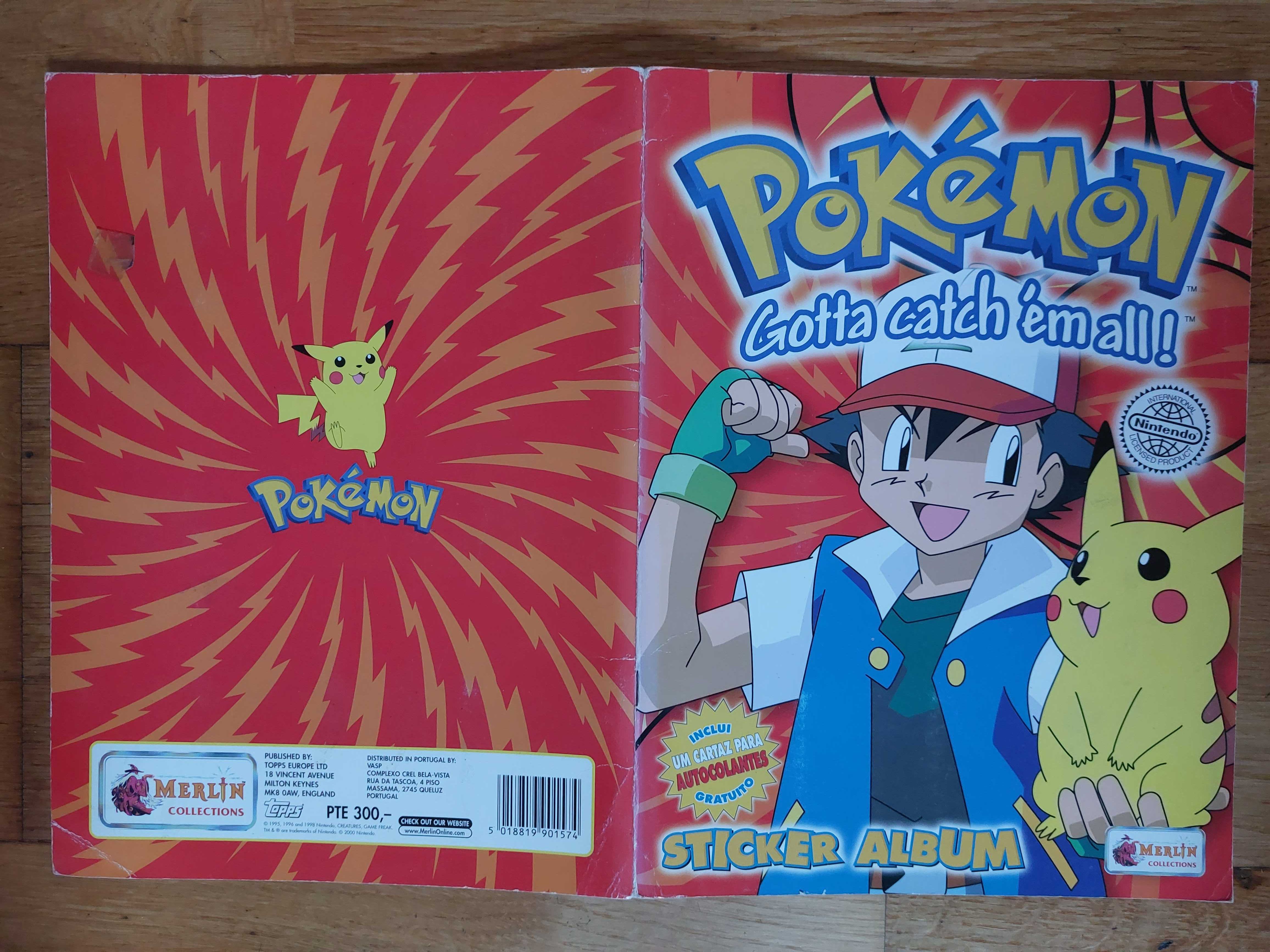 Caderneta "Pokémon - Gotta Catch em all!" - completa + poster