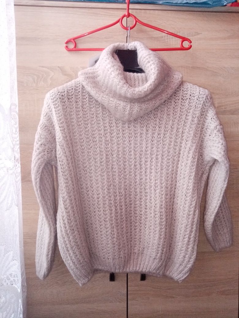 Mocherowy sweter z golfem XL /XXL