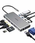 Aukey Hub USB C 12w1 100W HDMI 4K