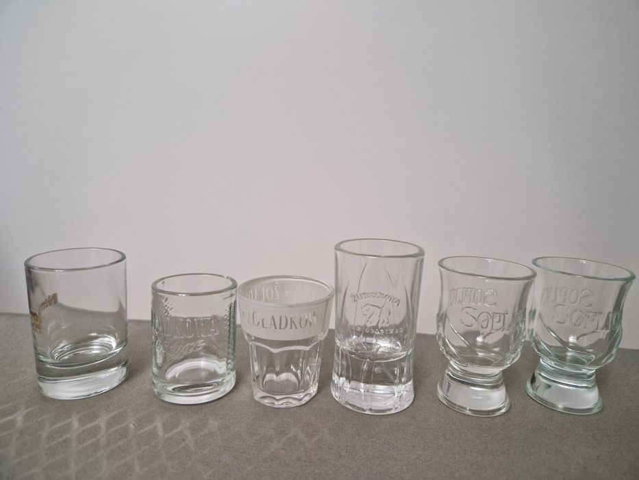Kieliszki do wódki 6 szt. Nemiroff Żołądkowa Żubrówka Soplica