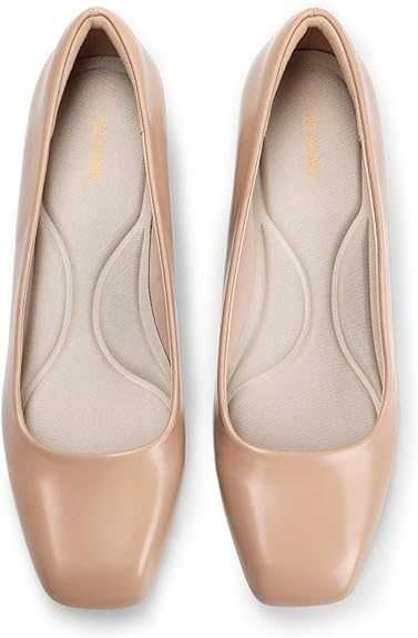 Nowe buty damskie / półbuty / na obcasie 5 cm / beżowe "41" !3006!