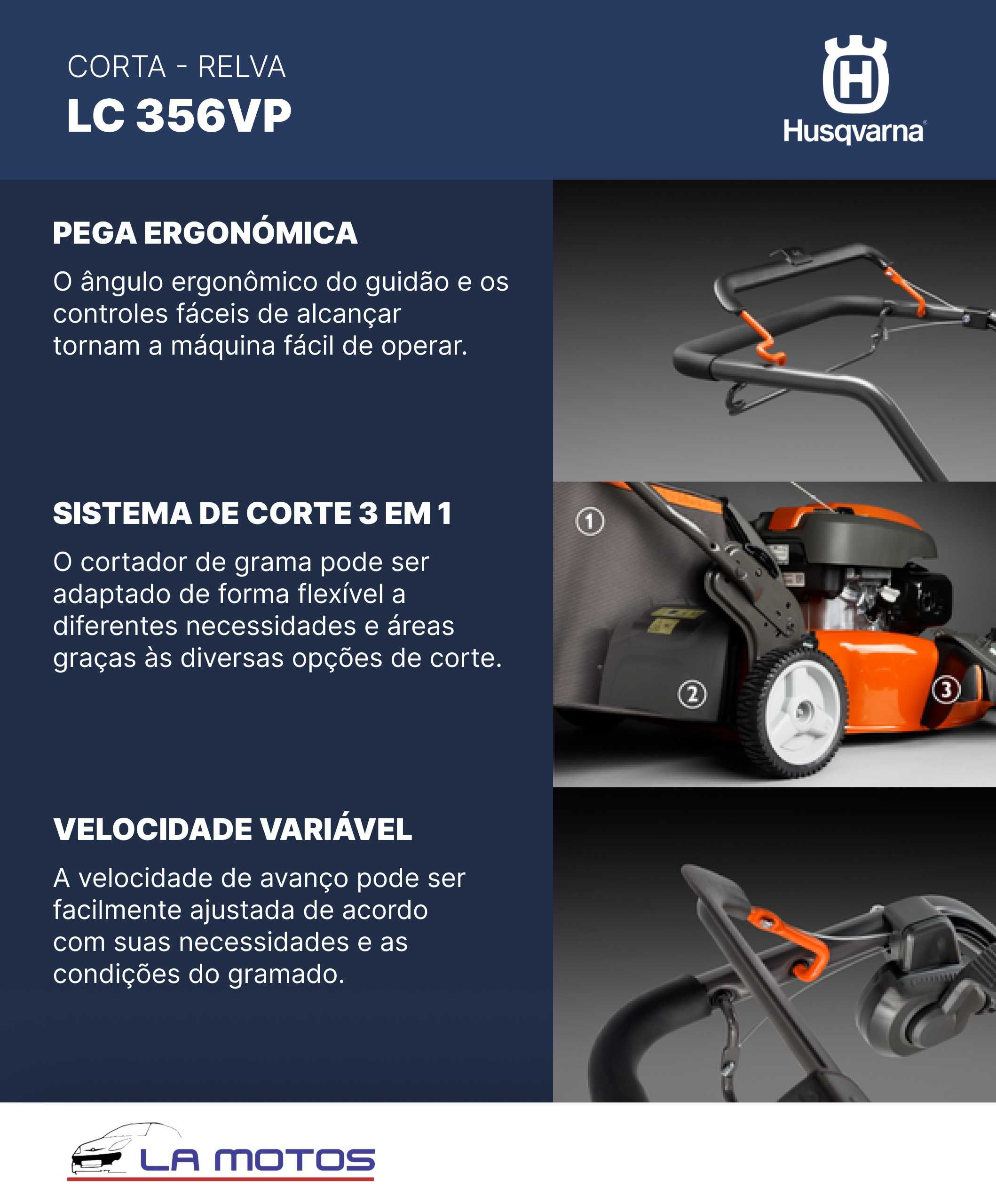 Corta relvas Husqvarna LC356VP