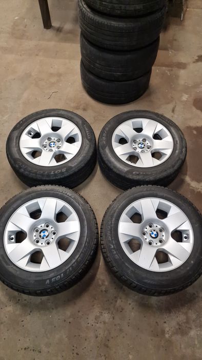 Alufelgi 5x120 do BMW z oponami zimowymi 17 cali