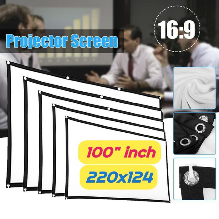 ТОП! Екран для проектора 100" люверси дешево