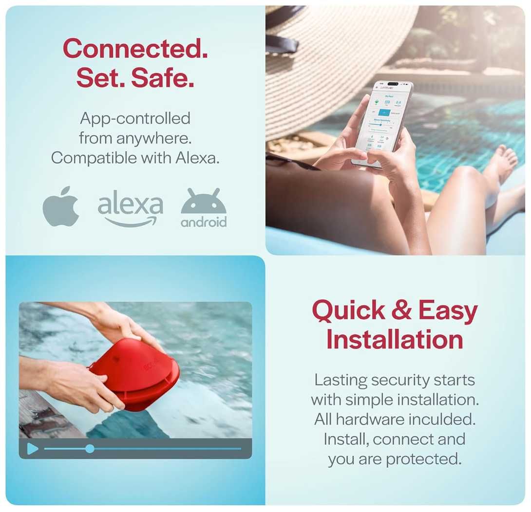 Lifebuoy 2.0 BCone inteligentny system alarmowy do basenu.