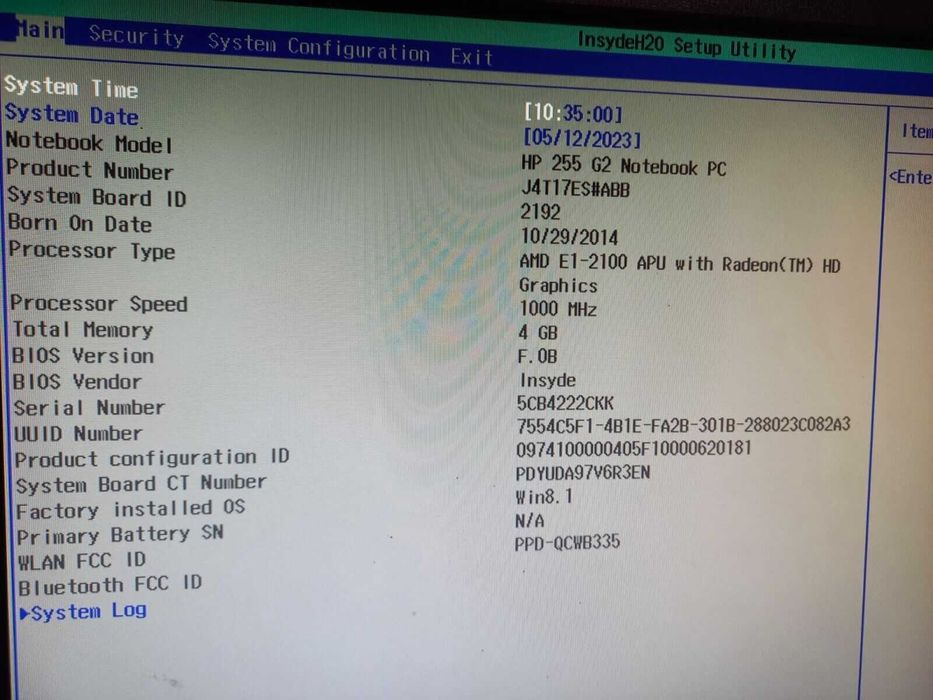 Материнская плата – HP 250-G2 / 255-G2 / HP Pavilion 15-D (747149-501)