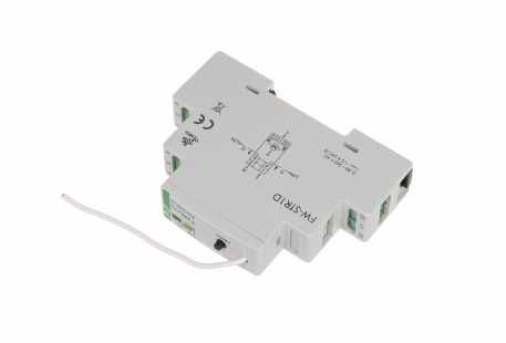 Radiowy sterownik rolet 230V F&F FW-STR1D montaż DIN 85÷265V AC/DC