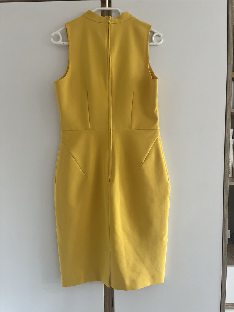 żółta elegancka sukienka orsay