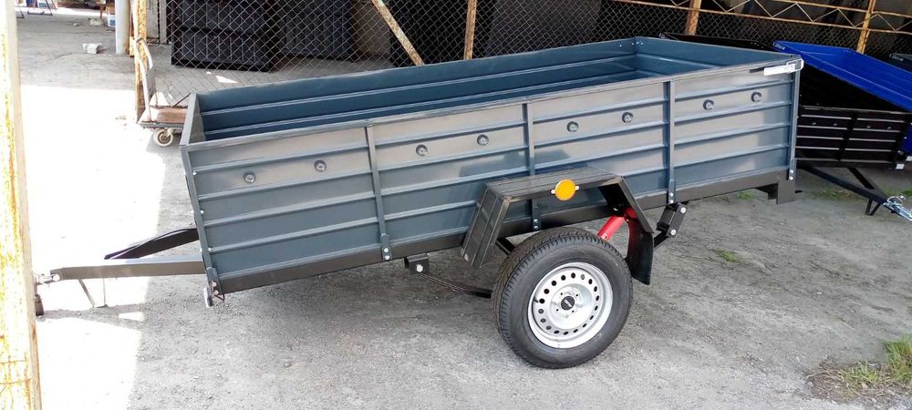 Причіп спеціалізований ПА 23 на ресорах Волга з двома бортами