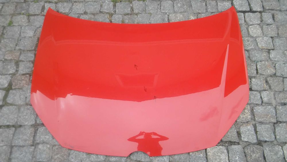 VW Golf 6,VI,5K0,od 08r,maska,pokrywa silnika,CZERWONY=LY3D,oryginał