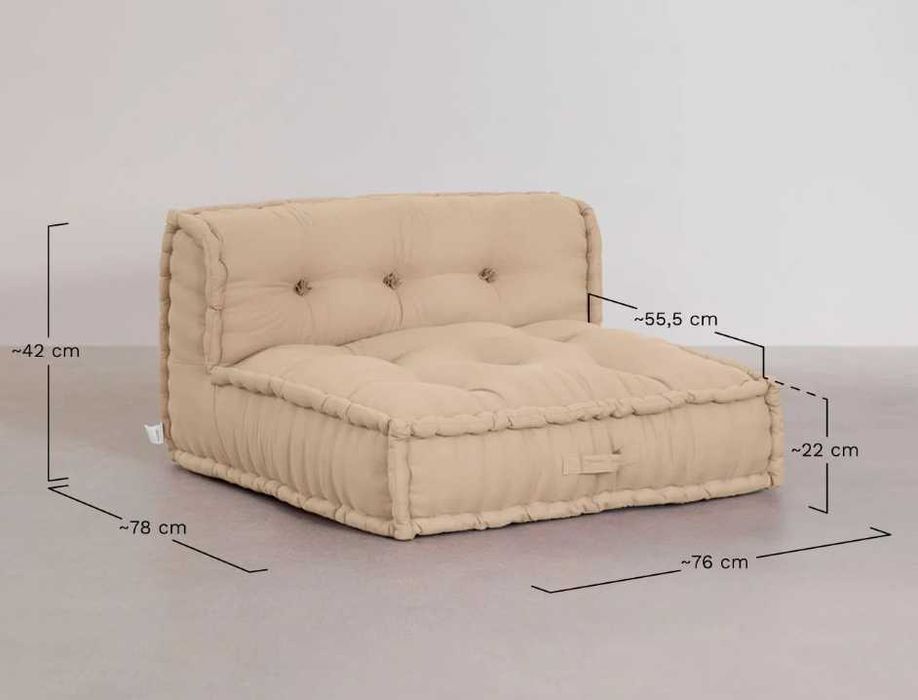 NOVO/NEW- SEM USAR- Sofá modular de canto de 5 peças