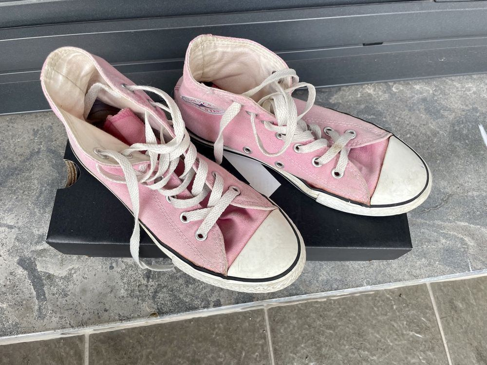 Ténis bota Converse All Star cor de rosa