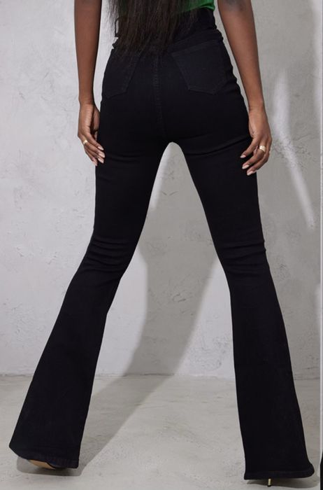 Джинси чорні кльош нові хс