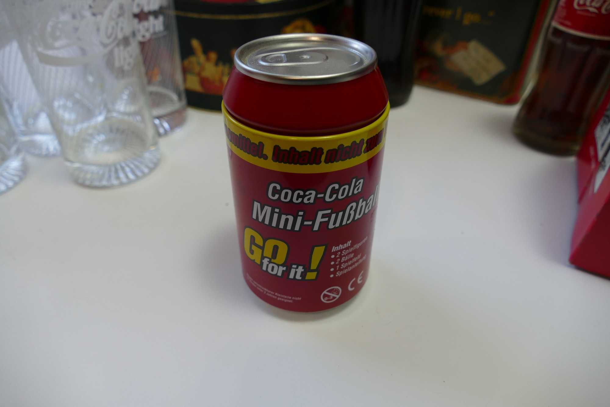 COCA COLA puszka kubek z piłkarzykami RARYTAS, zestaw kolekcjonerski