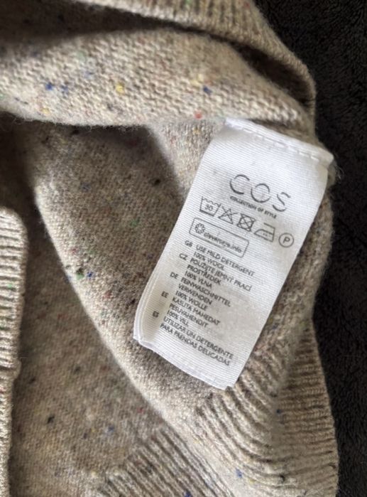 Шерстяний вовняний светр cos 100% вовни шерсть wool