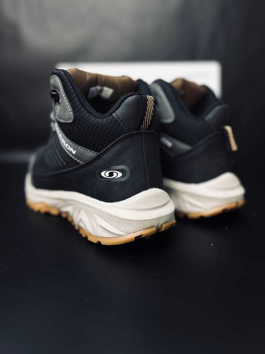 мужские зимние ботинки  salomon+7 -21 супер теплые кроссовки саламон